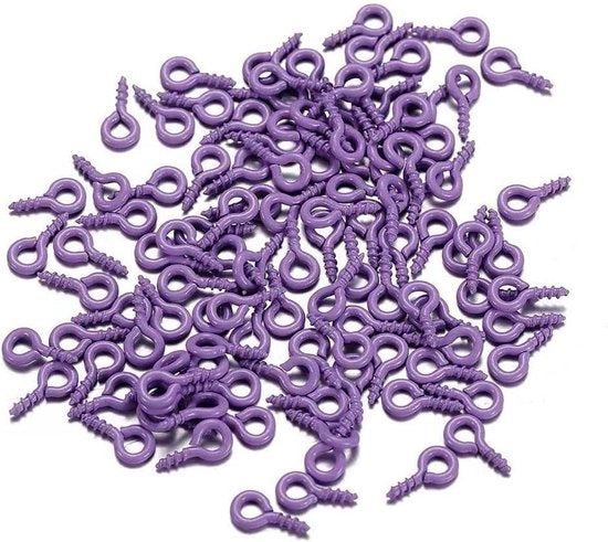 Lacchi a occhi paesi - Colore: blu - Dimensioni: 4 x 8 mm - 200 pezzi - Adatti per piccoli progetti artigianali