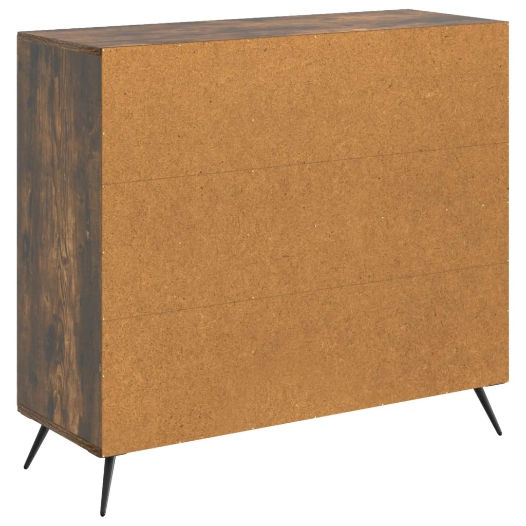 Credenza Rovere Fumo 89 x 34,5 x 80 cm Legno ingegnerizzato 895570