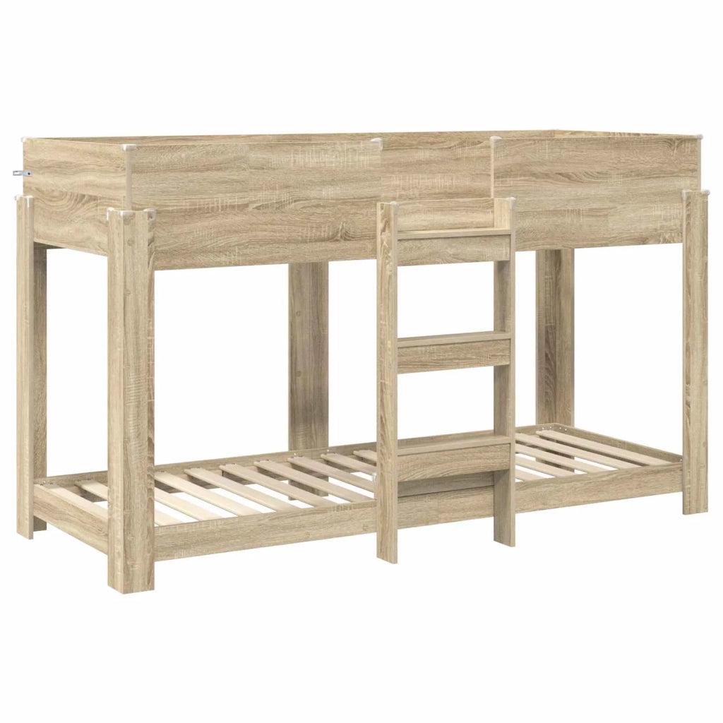 Letto a Castello per Bambini Rovere Sonoma 75 x 190 cm