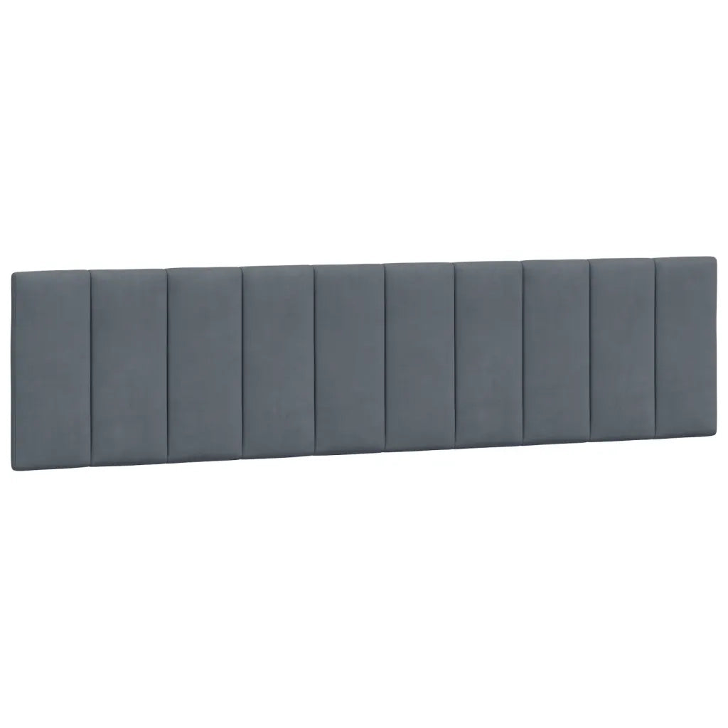 Letto con Materasso Grigio Scuro 200x200 cm Velluto