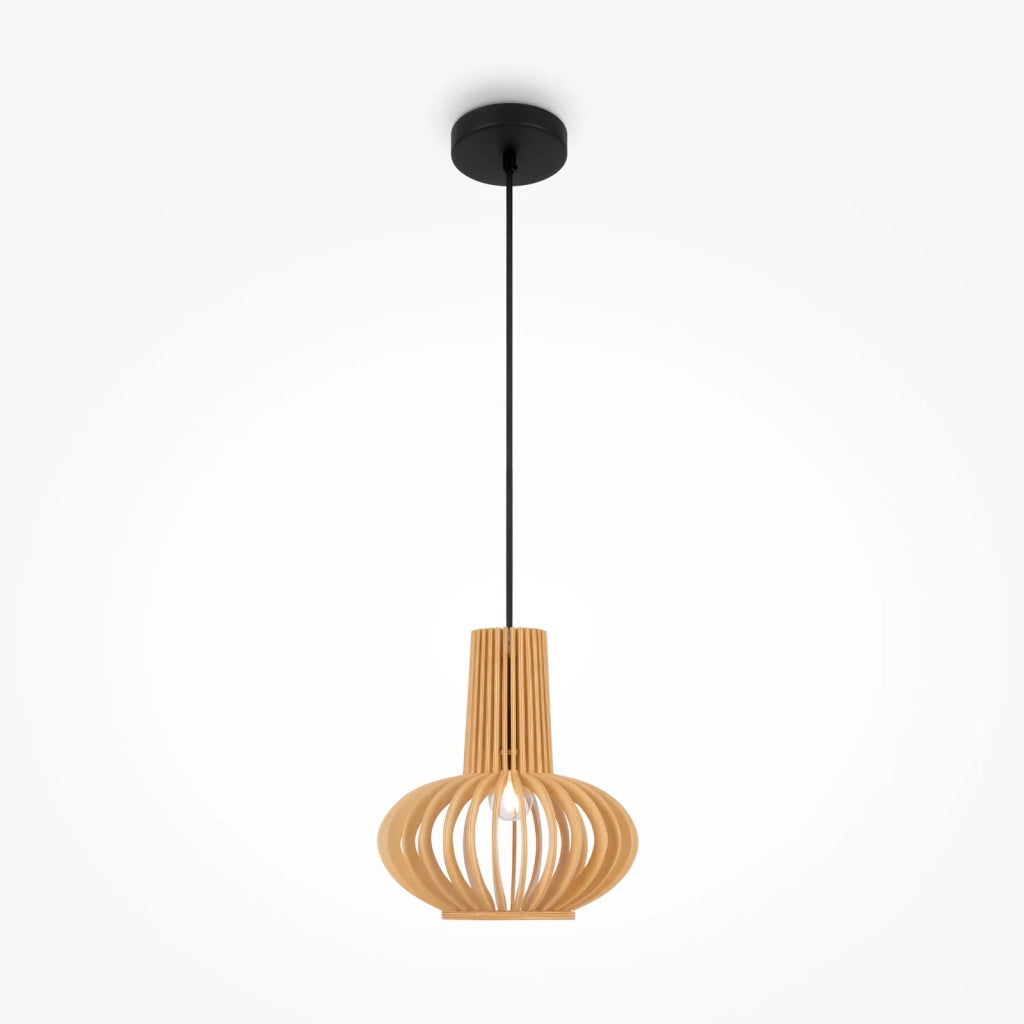 Maytoni Lampada a Sospensione Moderna Roots 1 Luce E27 Nero Metallo