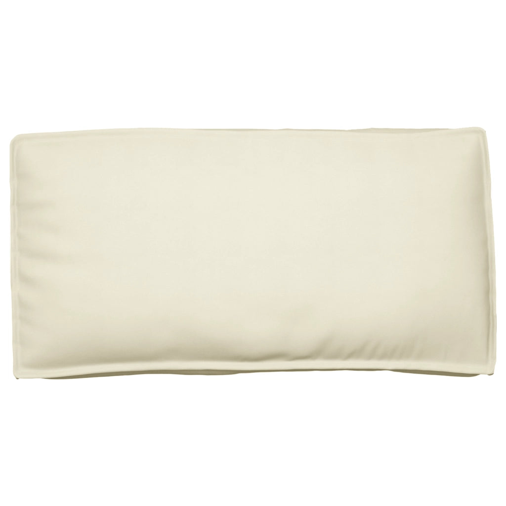 Cuscino per pallet da Seduta/Schienale Panna 120x60x12 cm Tessuto Oxford
