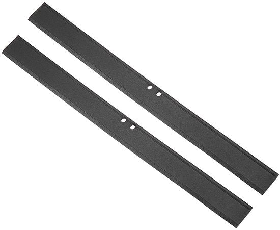 2 pezzi di gomma di scorrimento sostitutiva 10 pollici per porte vetrature di vetro per finestre, pavimenti e pareti, nero
