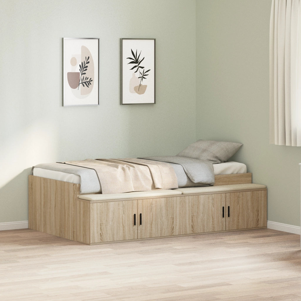 Struttura Letto Rovere Sonoma 80x200 cm