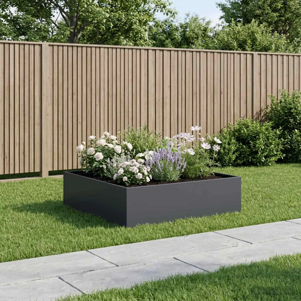 Vaso da giardino Antracite 100 x 100 x 30 cm 8005082