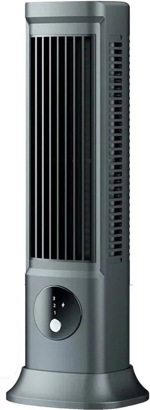Ventilatore Portatile - Torre di Raffreddamento - Ventilatore - Condizionatore d'Aria Senza Attrito - Rotante - 10x11x29cm