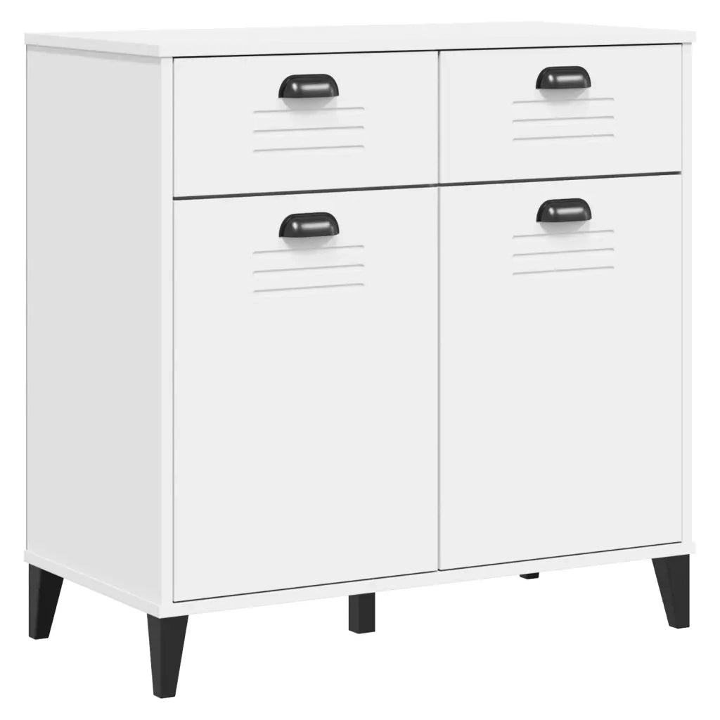 Credenza | Madia | Buffet da pranzo | Armadio da pranzo VIKEN Bianca 80x40x80 cm in Legno Multistrato