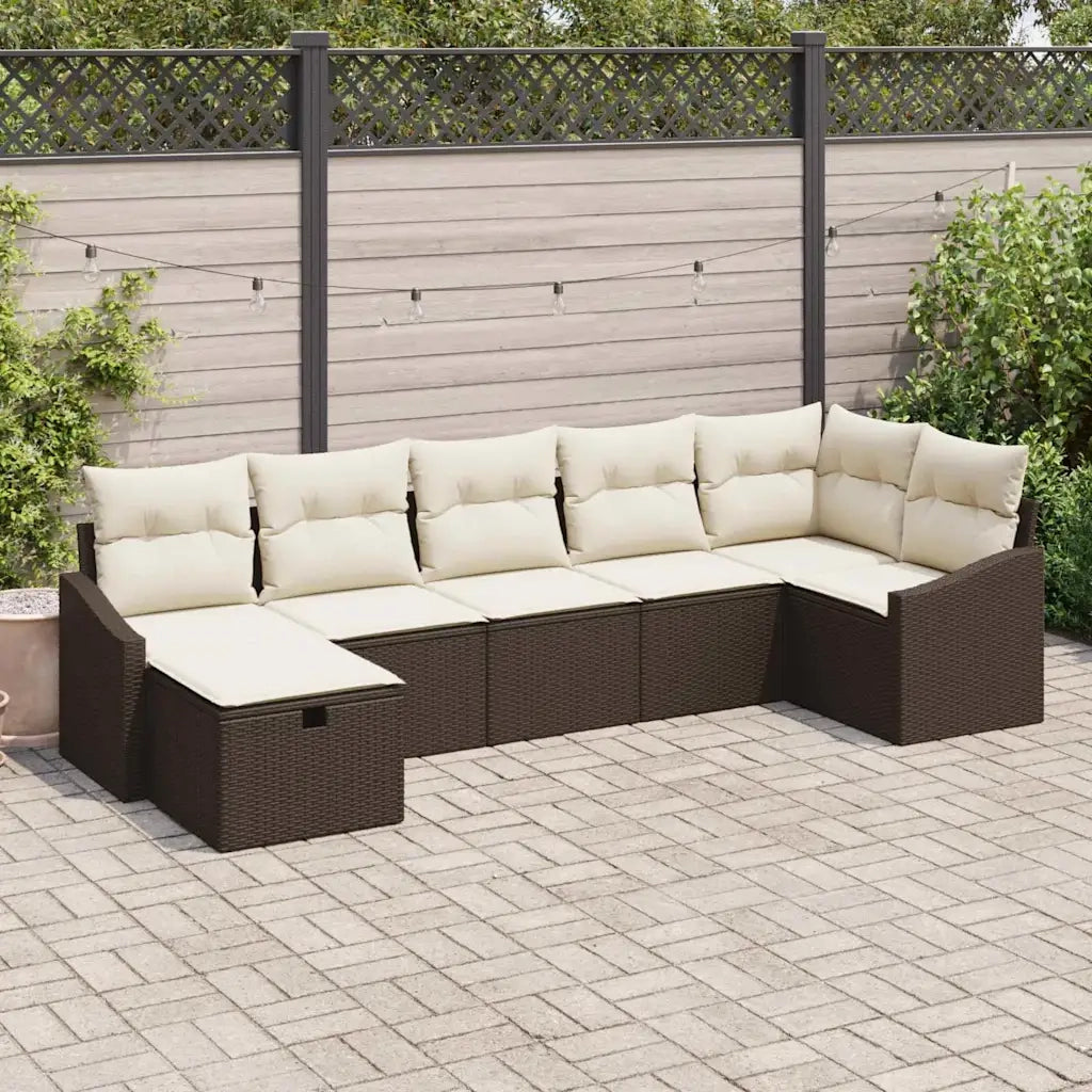 Set di divani con cuscino 8 pcs polyrattan
