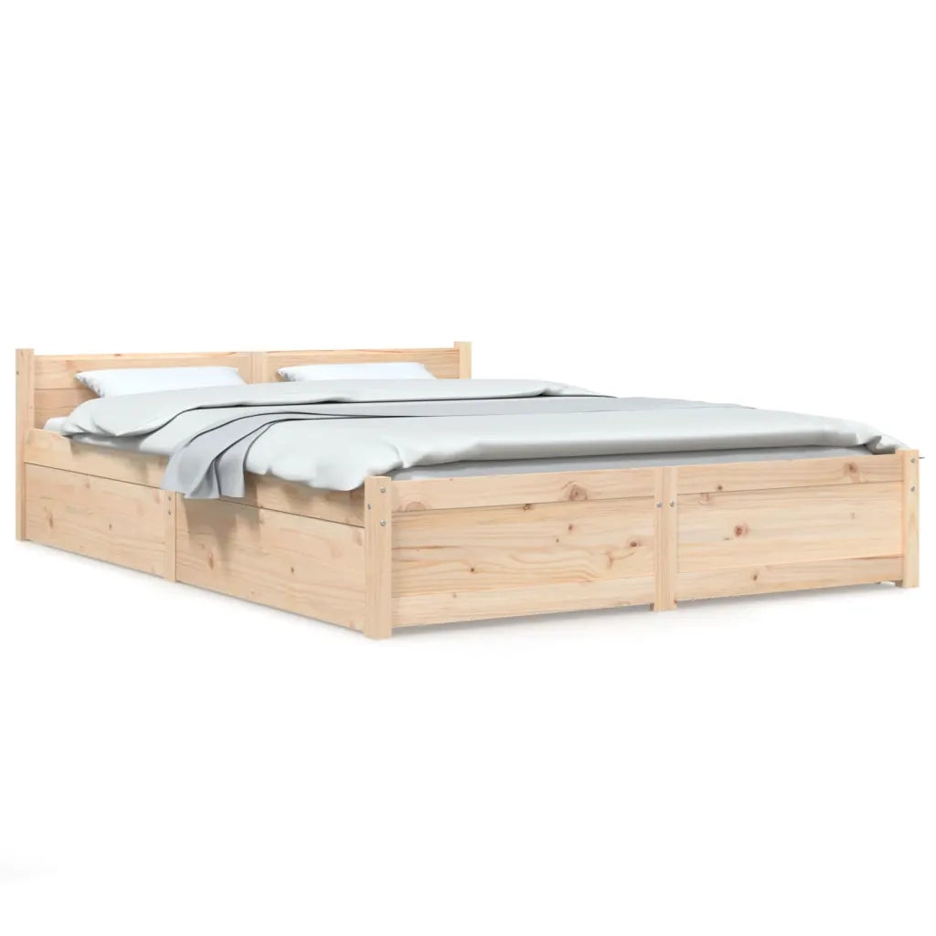 Giroletto con Cassetti-Struttura Letto con contenitore 150x200 cm King Size 897706