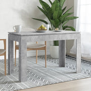 Tavolo da Pranzo Grigio Cemento 120x60x76 cm Legno Multistrato 800760
