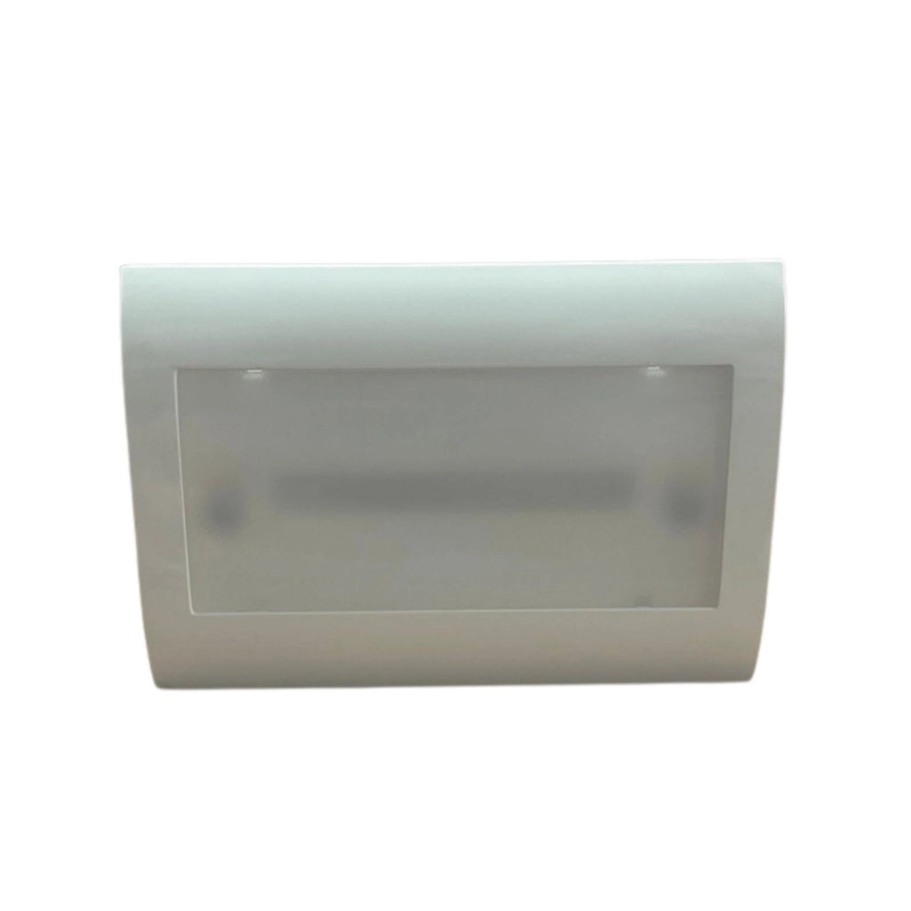 Lampada Emergenza Luce Led Per Scatola 503, 2W 168LM Autonomia 3 Ore, Bianco Freddo 6500K, Placca Bianca, Anti Black Out