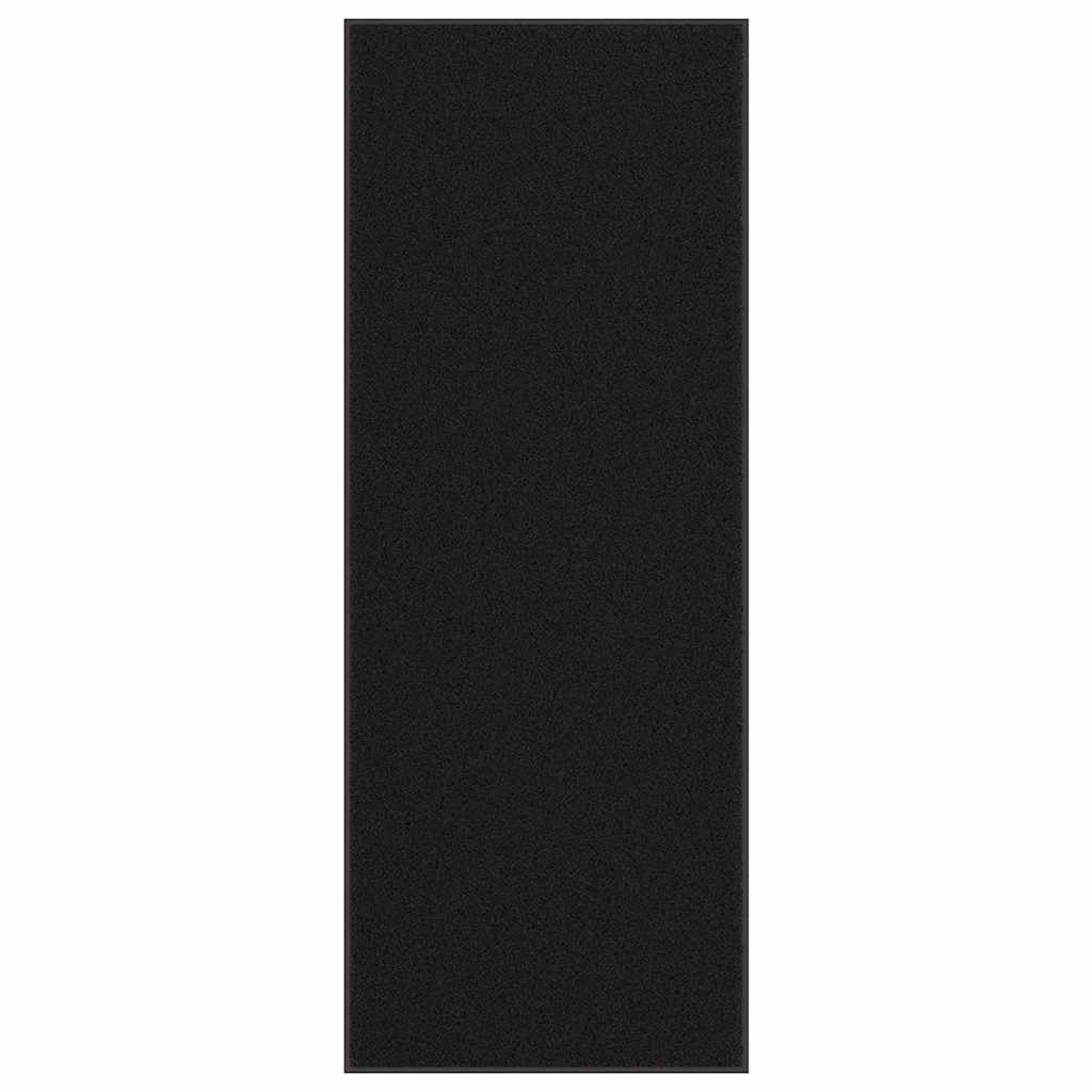 Zerbino antiscivolo flessibile nero 115 x 300 cm assorbente per lo sporco design moderno in PP nero 02_0058155