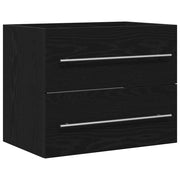 Mobile Lavabo | Armadio Lavabo da Bagno Rovere Nero 60x38,5x48 cm in Truciolato