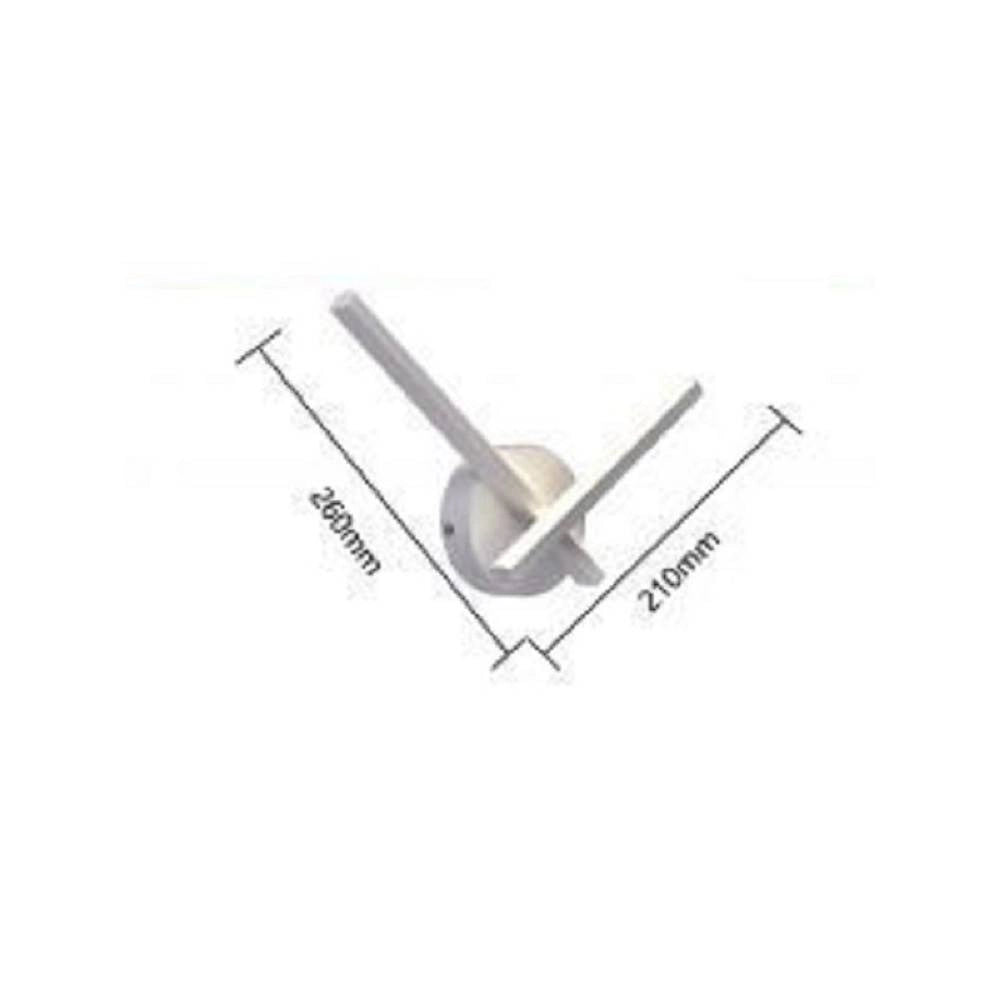 Trade Shop - Applique Led Parete 6 W 2 Bracci Incrociati Moderno Luce 3000k 4000k 6500k E67-b -