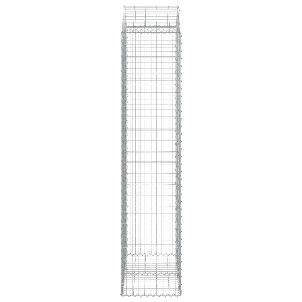 Cesto Gabbione ad Arco 100x50x220/240 cm Ferro Zincato
