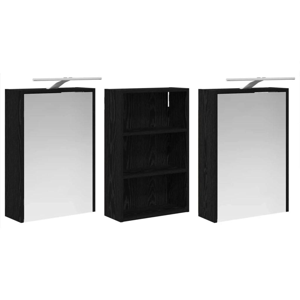 Set di Armadi da Bagno con lo scaffale 3 pcs 126 x 16 x 62.5 cm 3403833