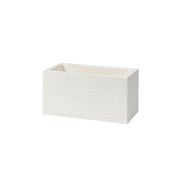 Vaso Rettangolare Indoor e Outdoor Schio Cassa Maxi Chalk 78,5x39 cm in Plastica Bianco Gesso