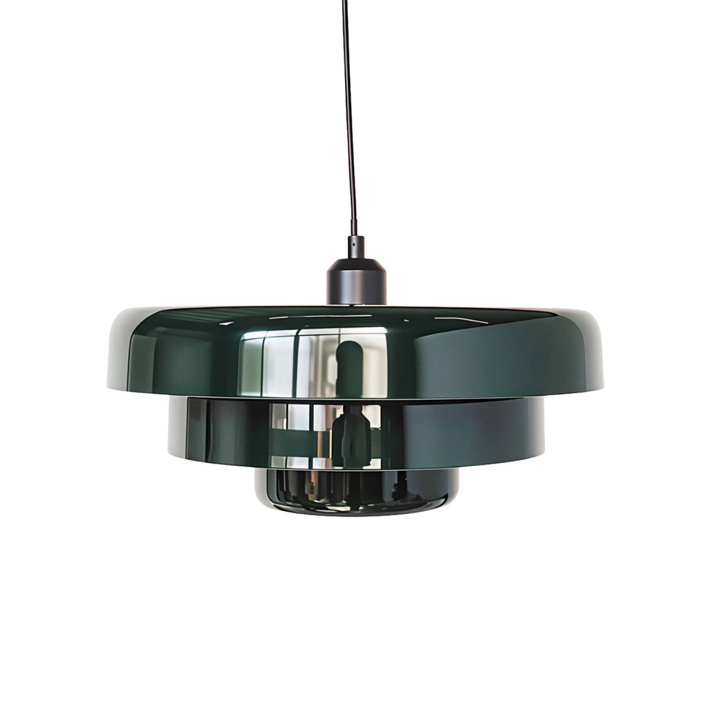 Sospensione interna metallo, ø35cm, verde