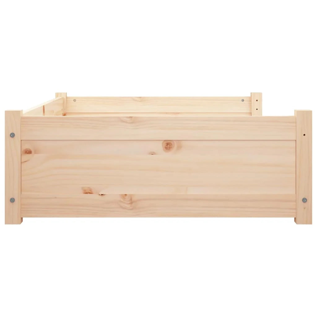 Divano a forma di cesto per cani comodo 95,5 x 65,5 x 28 cm in legno massello di pino marrone 02_0043029