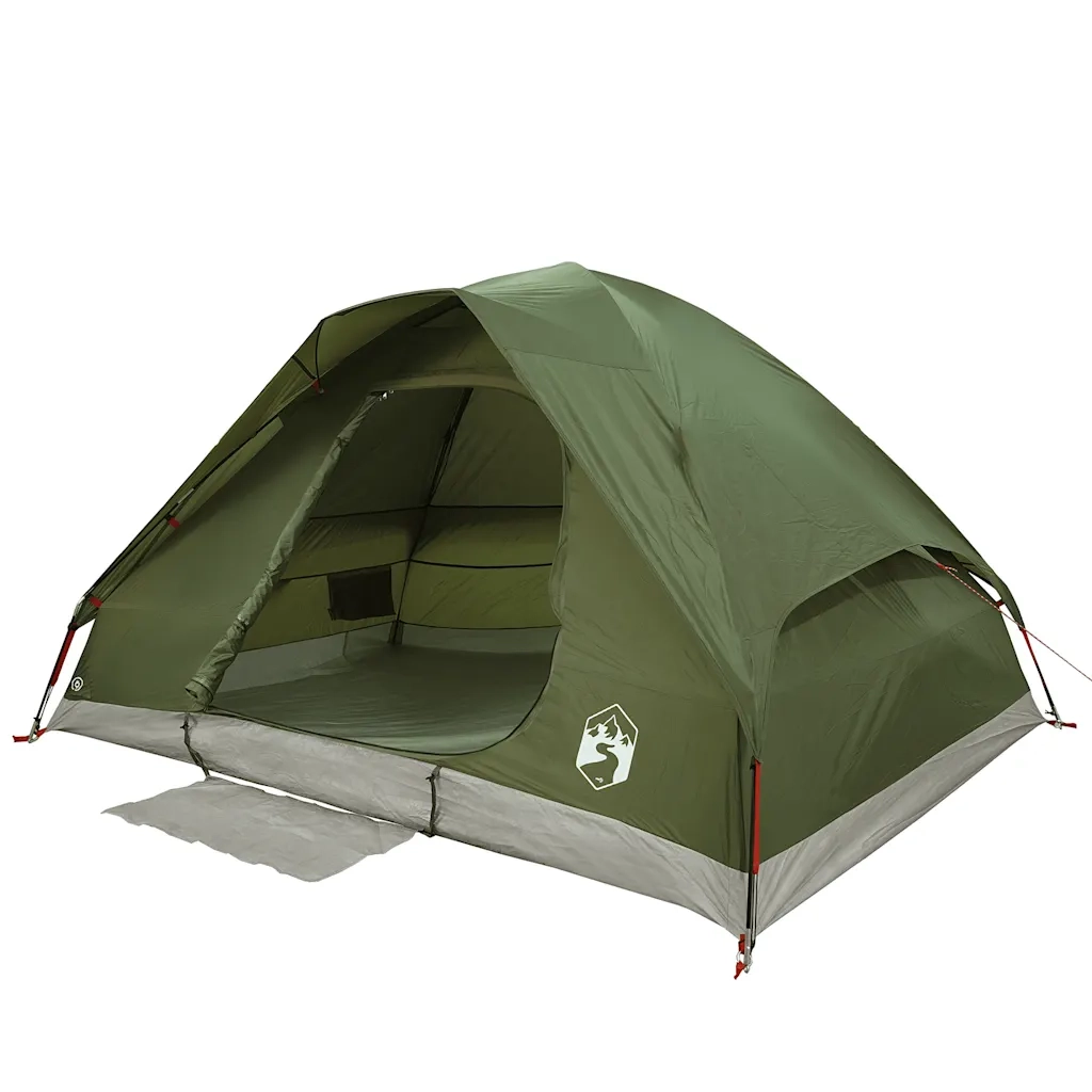 Tenda da Campeggio a Cupola 4 Persone Verde Oliva Impermeabile 4009642