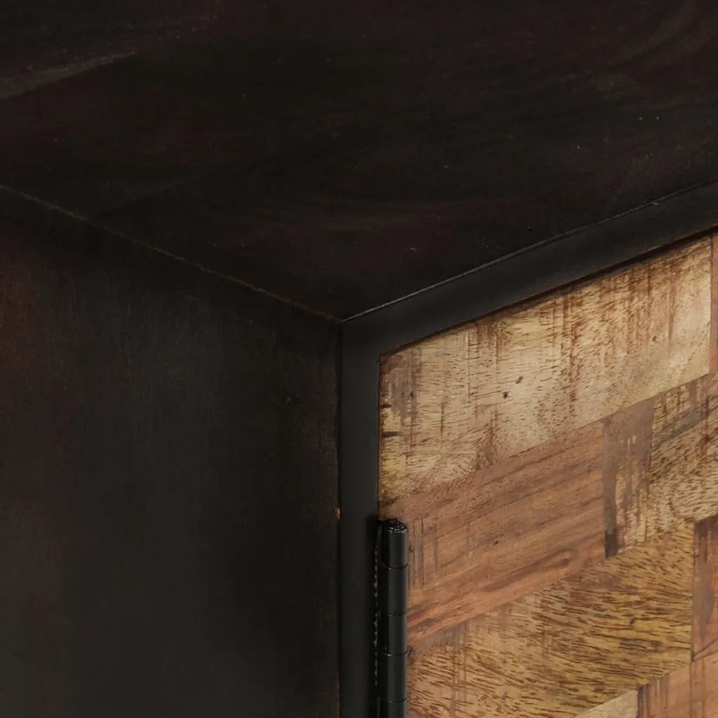 Mobile TV 140x30x45 cm Legno Mango Grezzo e Massello d'Acacia
