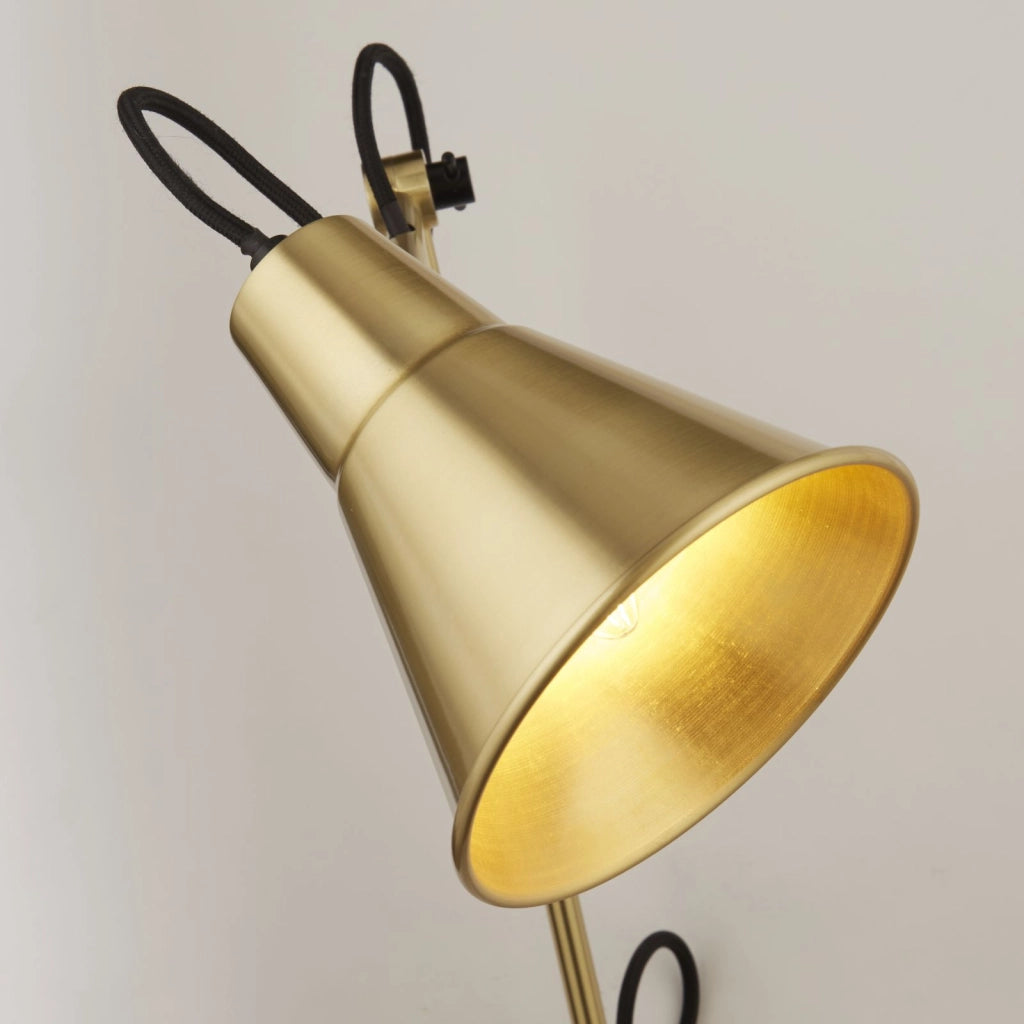 Applique a braccio girevole - Metallo ottone