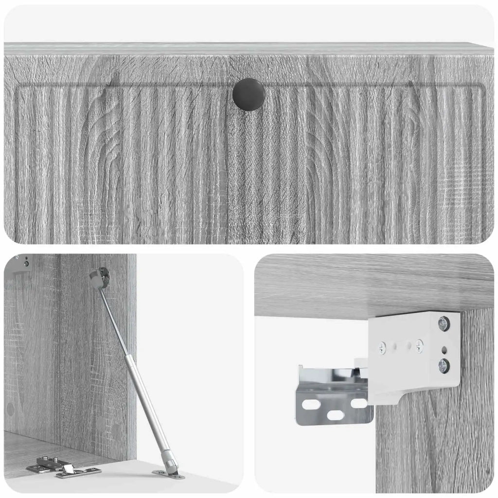 Mobile Porta TV da Muro Grigio Sonoma 98 x 31 x 30 cm 898051