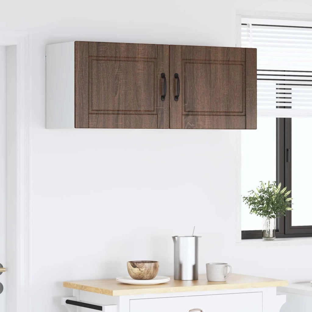 Armadietto a muro PORTO 2 pcs Rovere Marrone 50 x 31 x 40 cm