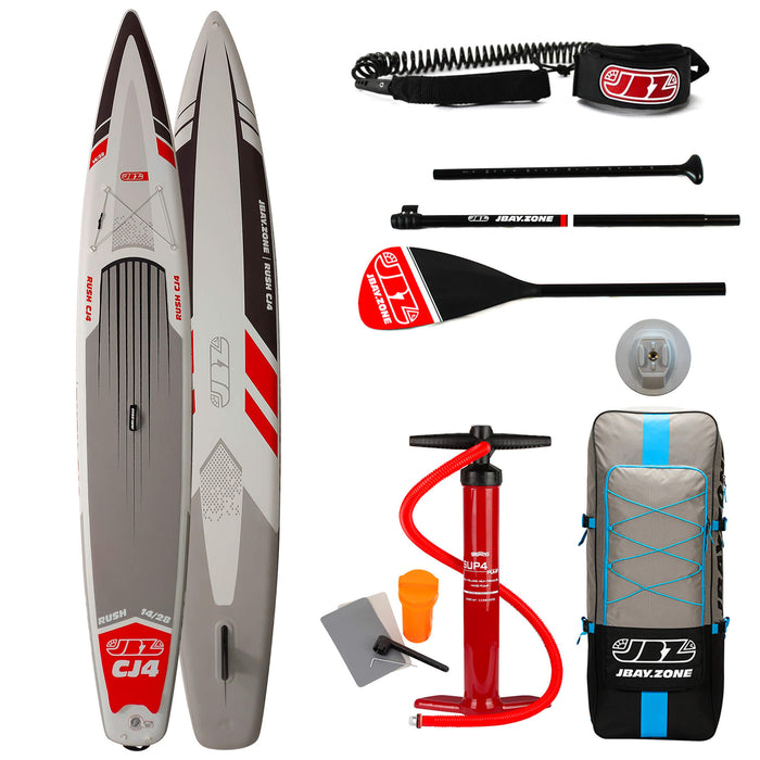 SUP Tavola Stand Up Paddle Gonfiabile 426x71x15 cm con Pagaia Zaino e Accessori Jbay.Zone Rush CJ4
