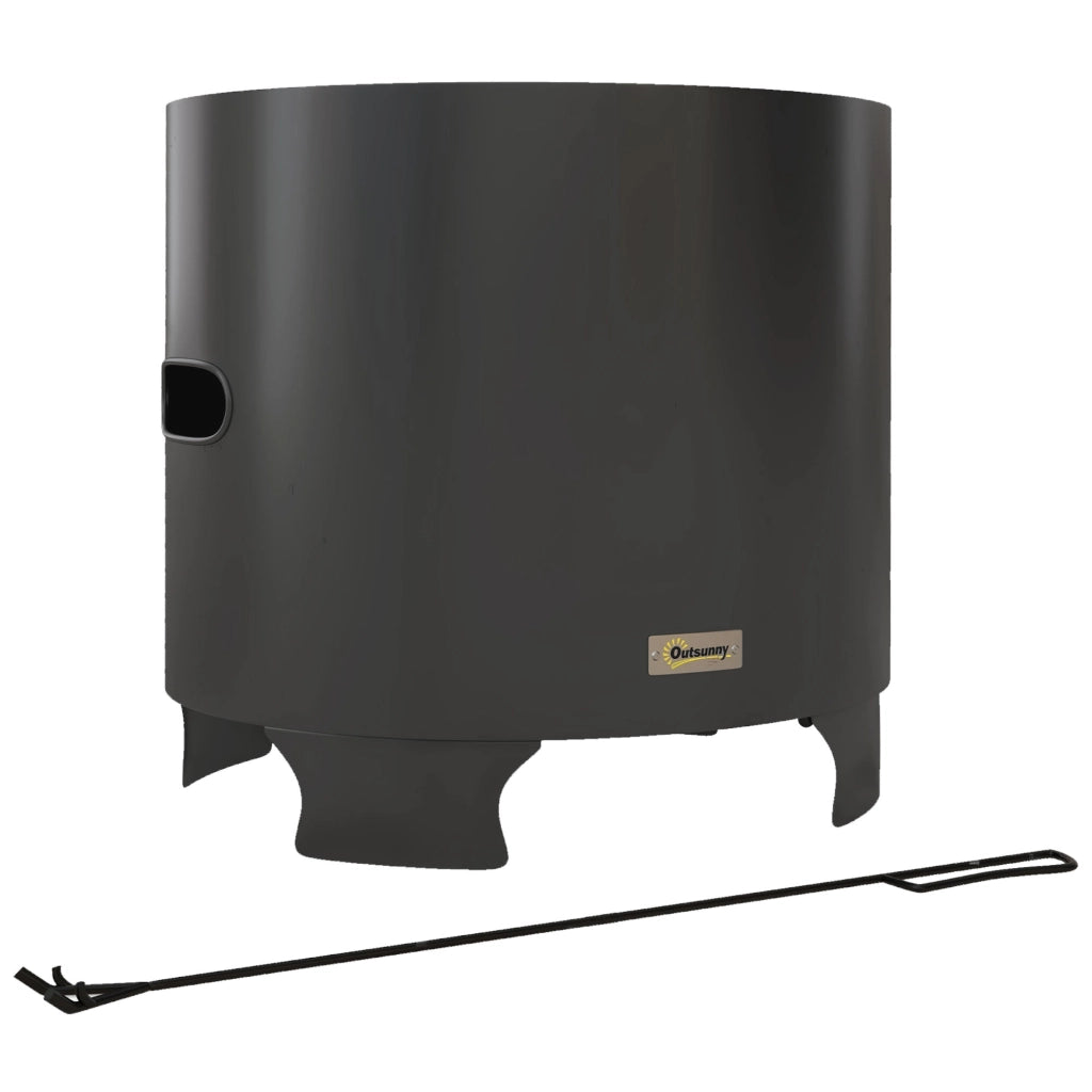 Brasero da esterno in metallo ¨C zephmum ¨C nero, diametro 45 cm
