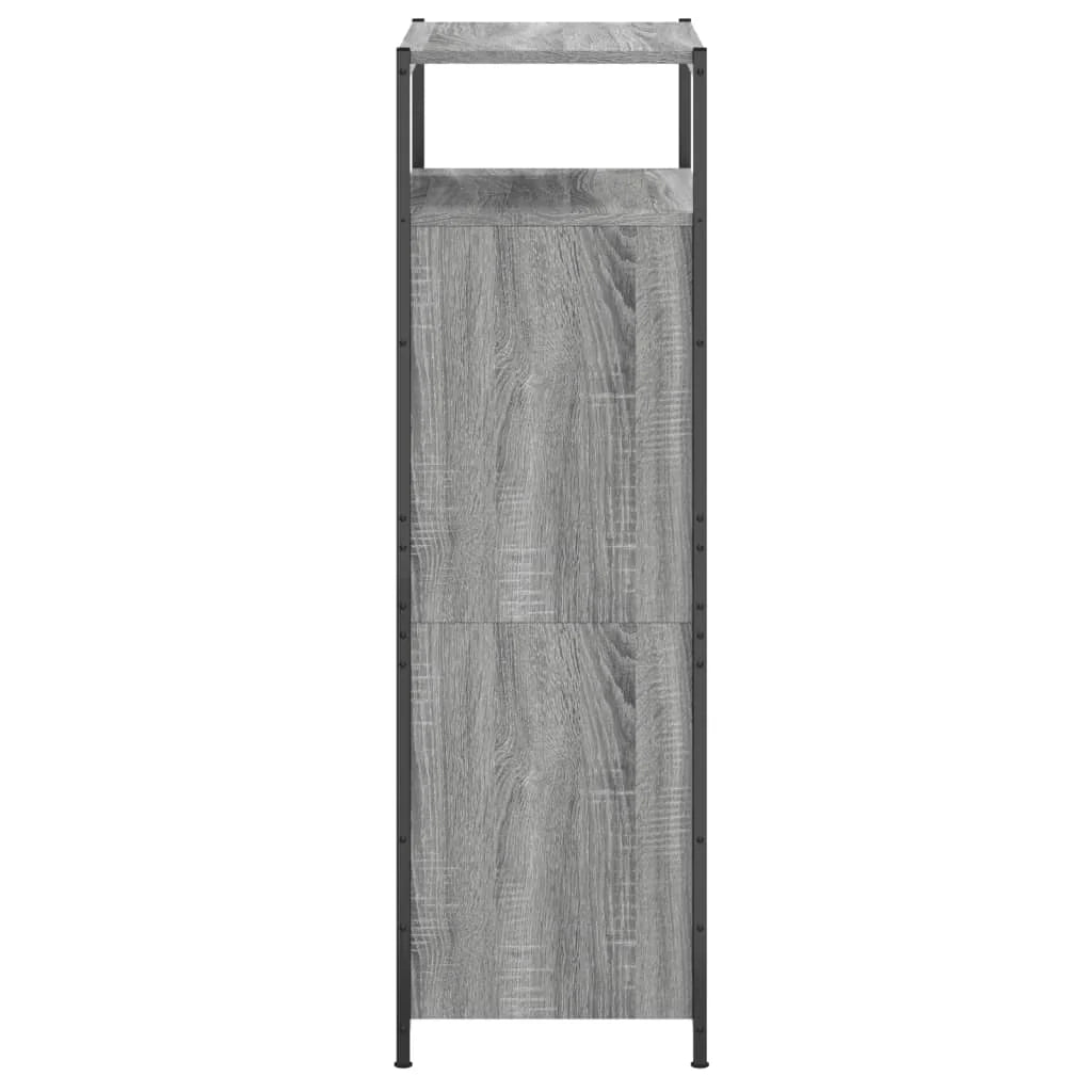 Scarpiera mobile contenitore per scarpe mobile per ingresso/corridoio/soggiorno design Sonoma 60 x 34 x 112 cm legno ingegnerizzato grigio 02_0022078