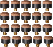 Punti di Billar in Pelle Dura 10 mm - 20 pezzi - Punti di Rimpiazzo - Keus per Snooker e Billar - a Viti