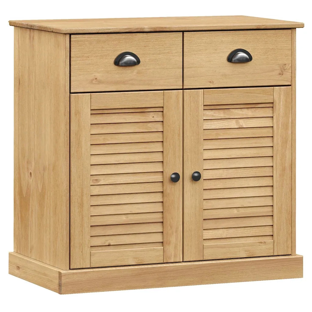 Credenza | Madia | Buffet da pranzo | Armadio da pranzo con Cassetti VIGO 78x40x75cm Legno Massello Pino