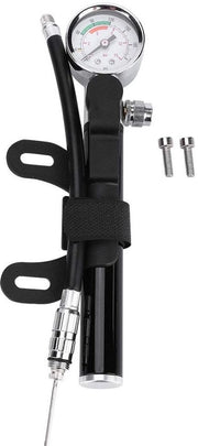Accessori per bicicletta - Pomp a mano - Manometro - Sostituzione valvola Presta/Schrader - Impermeabile - Materiale ecologico
