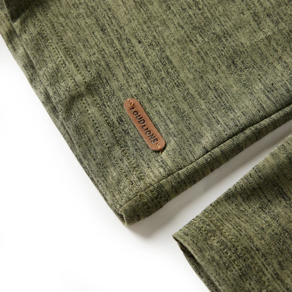 Maglietta da Bambino Maniche Lunghe Cachi Mélange 104 13160