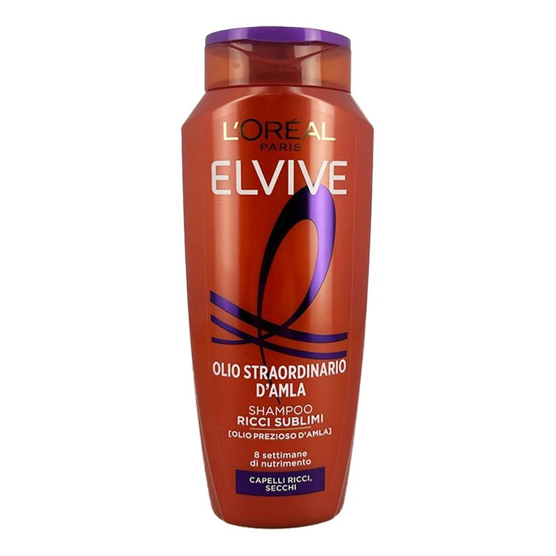 L'OREAL PARIS ELVIVE SHAMPOO RICCI SUBLIMI CON OLIO PREZIOSO D'AMLA 8 SETTIMANE DI NUTRIMENTO PER CAPELLI RICCI E SECCHI 200 ML