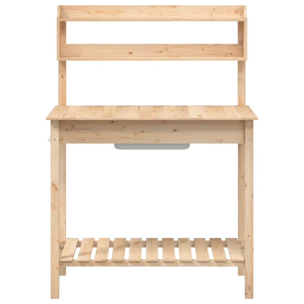 Tavolo Invaso con Lavello 47,5x44x139,5 cm Massello Abete CFW6285673
