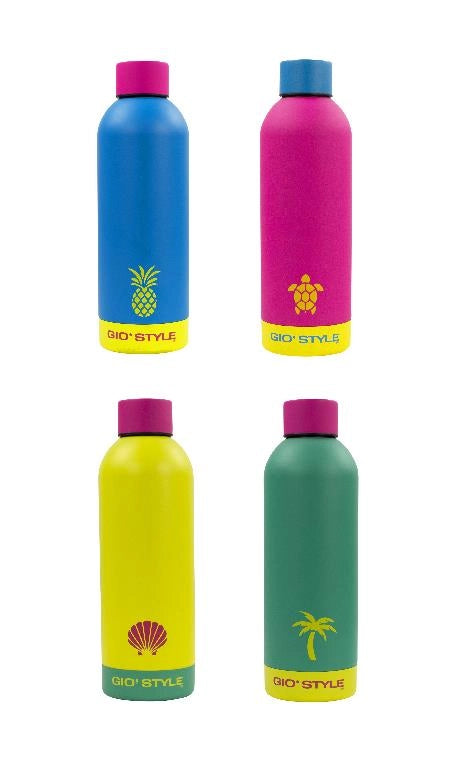 1 Pezzo Borraccia Bottiglia Termica Fluo Colorata 500 ml 4 Colori