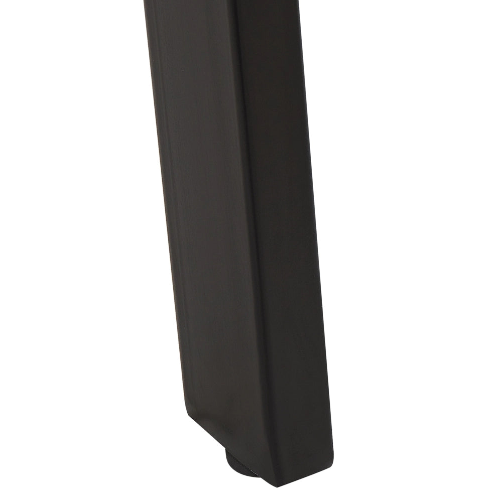 Tavolo da pranzo in legno chiaro colore Nero gambe in metallo MDF allungabile 140/180 x 90 cm tradizionale estensione