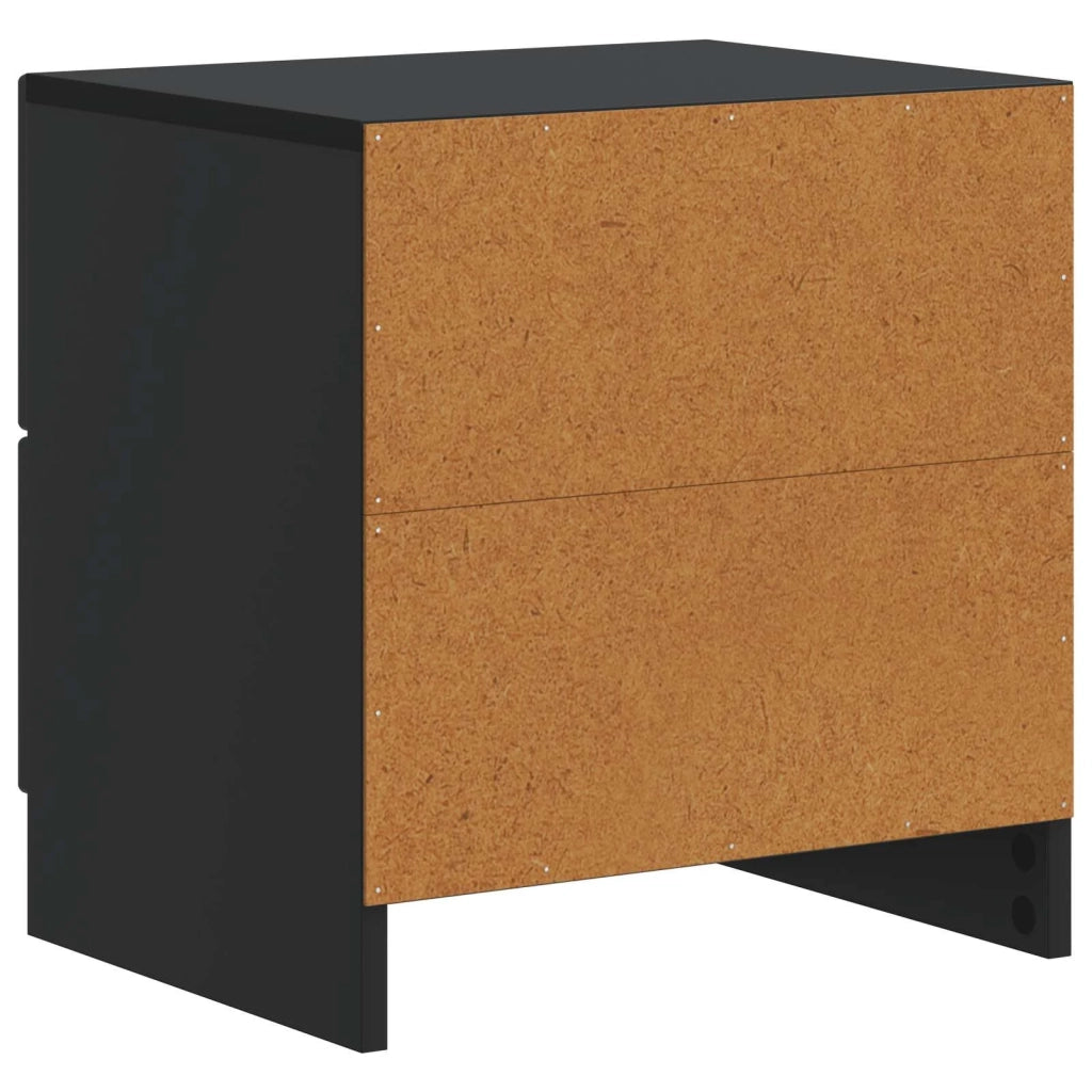 Armadio da Notte Nero 43 x 34,5 x 44,5 cm Legno ingegnerizzato 895677