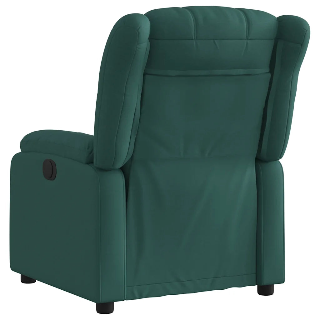 Divano Sedia-Poltrona Reclinabile in Tessuto Verde Scuro 274341