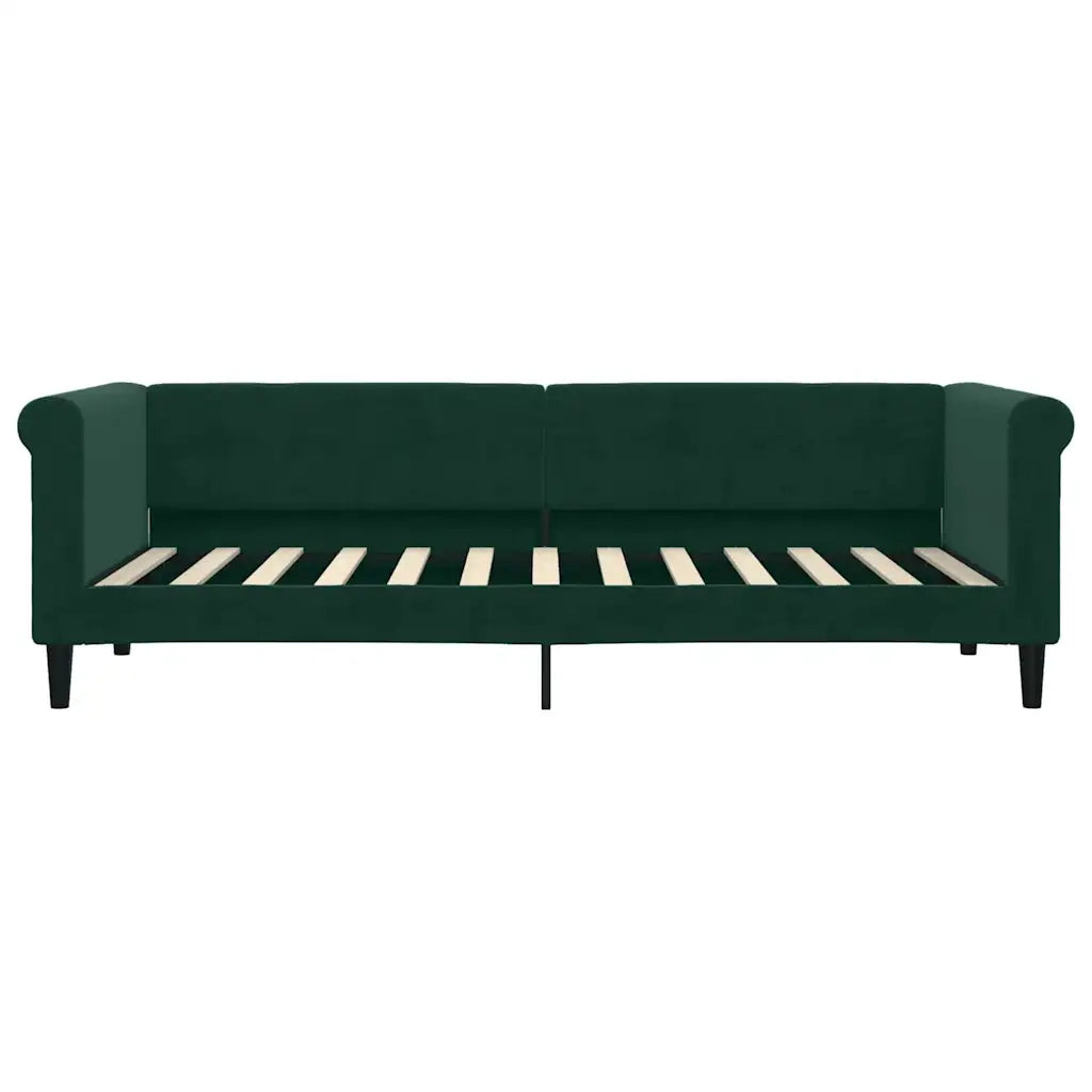 Divano Letto con Letto Estraibile-Sofa Letto-Daybed Verde Scuro 80x200cm Velluto 611137