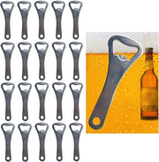 Flesopener a Bordo da 20 pezzi in Acciaio Inox - 9 cm Flesapertura per Bar e Ristoranti (Argento)