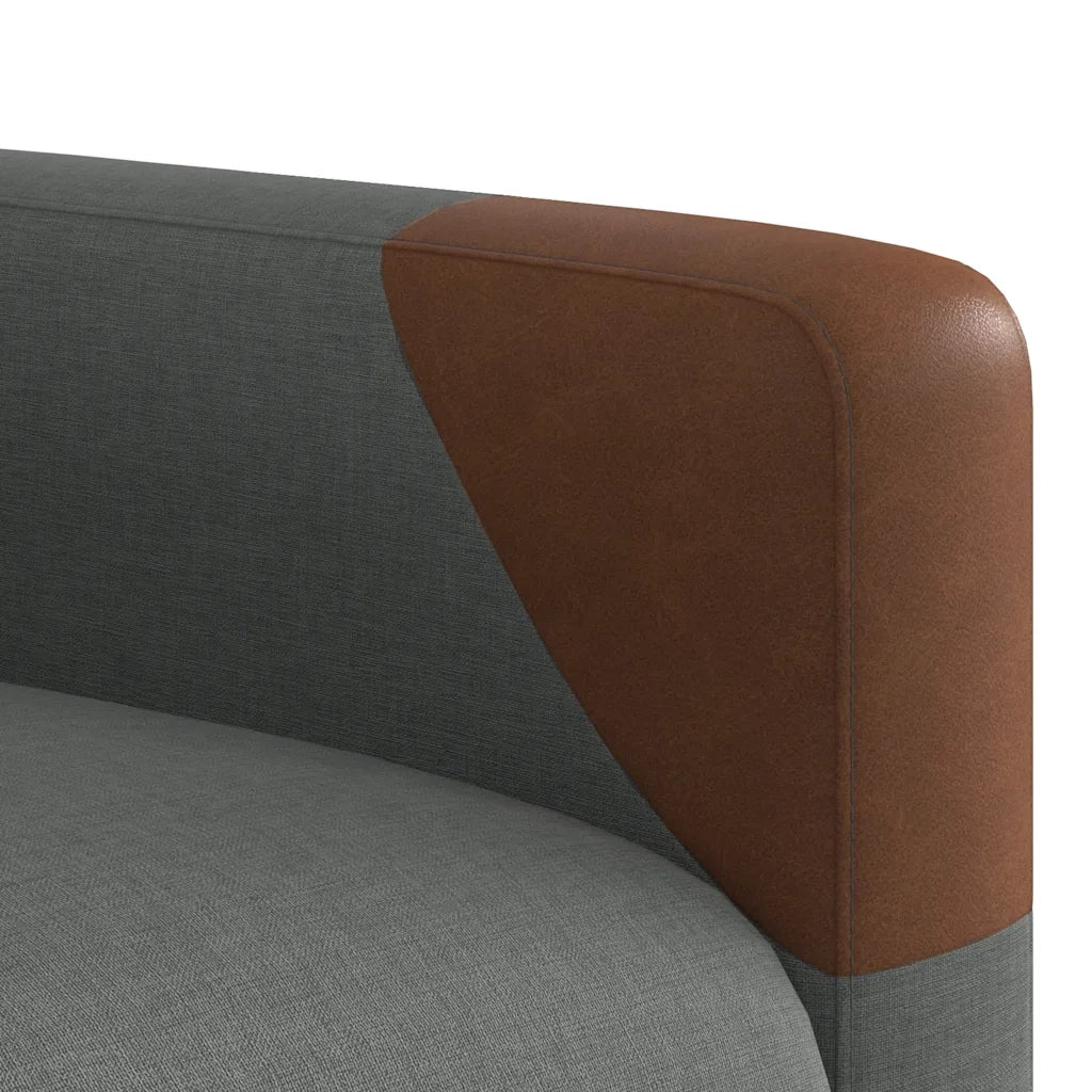 Poltrona | Sedia Relax reclinabile in tessuto grigio scuro