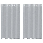 Tenda in Velo 2 pz Grigio scuro 175 x 140 cm Poliestere