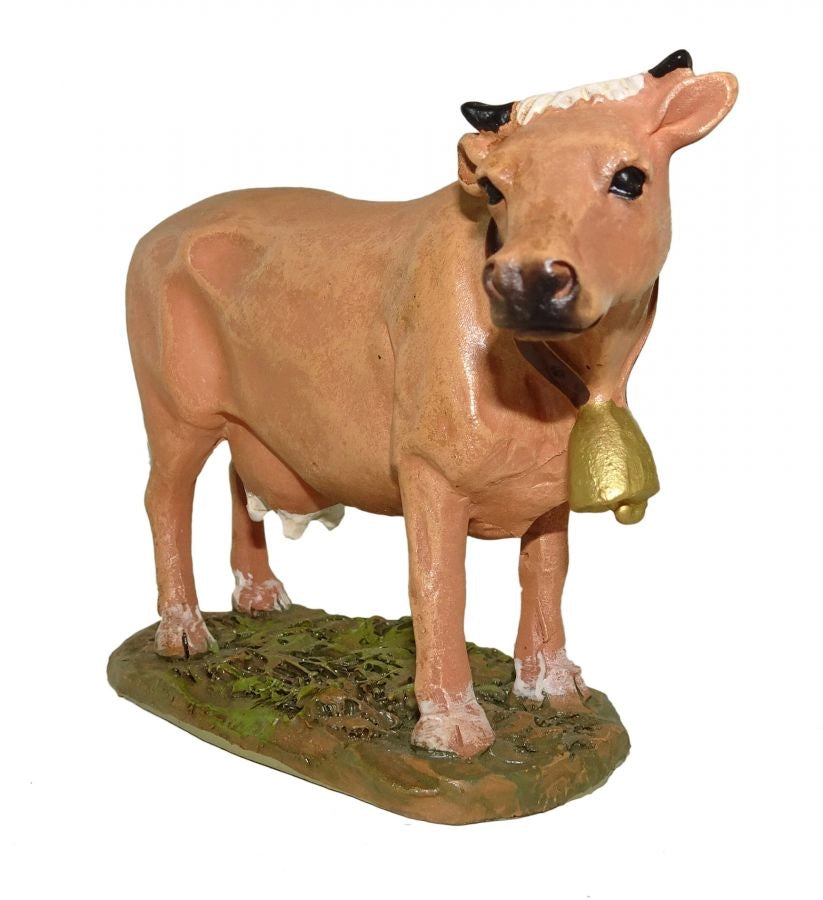 Mucca in resina per presepe da 12 cm