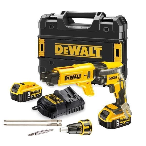 DEWALT DCF620D2K-QW Avvitatore per cartongesso 18V 2 batterie 2.0 Ah motore brushless velocita' 0-4400 rpm coppia 30 Nm attacco 1-4'' colore Nero