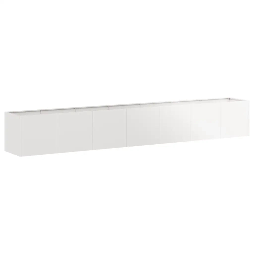 Fioriera | Cassetta per fiori | Vaso 280x40x40 cm in Acciaio Inox