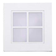Faretto da incasso quadrato argento 1xG4 Candellux MS-08