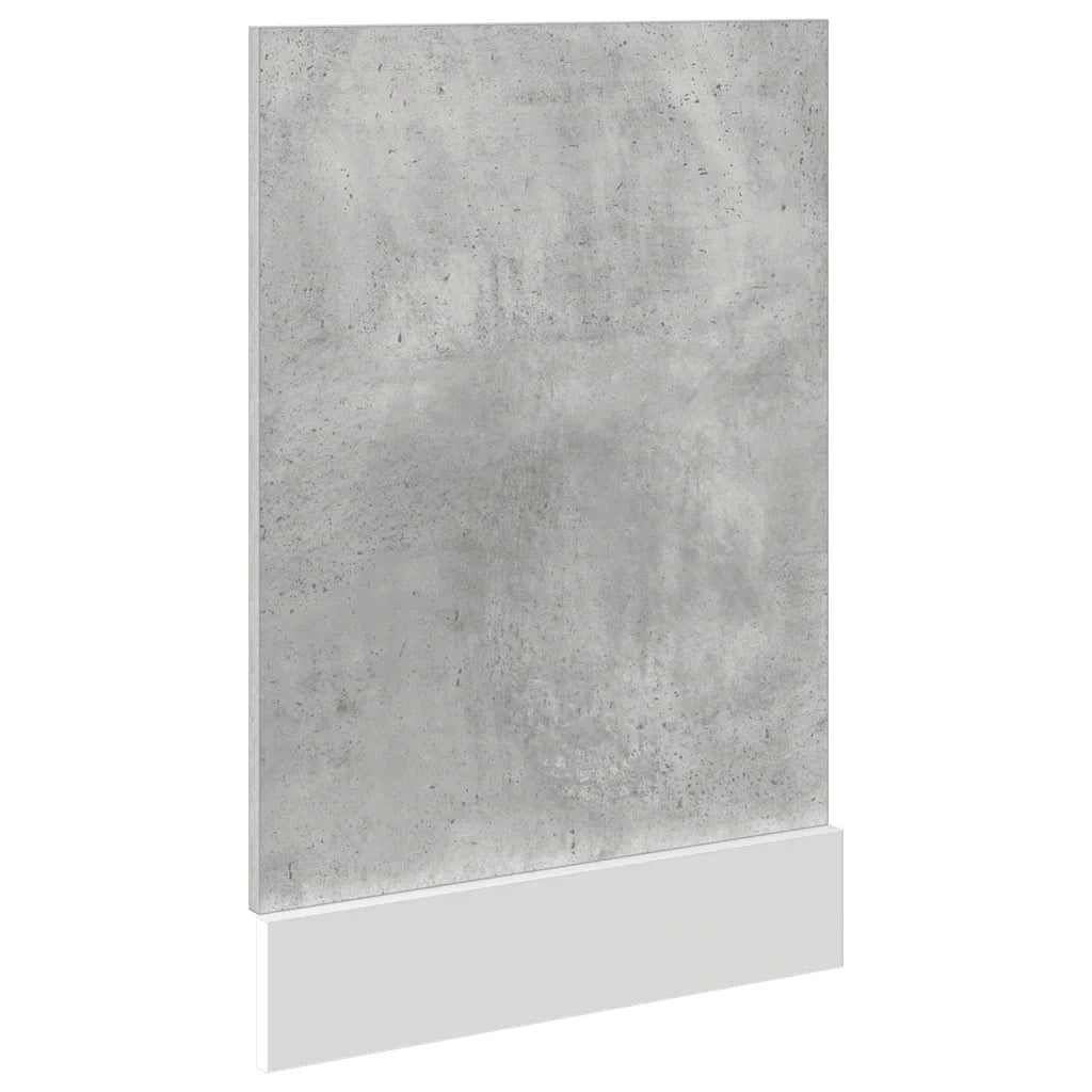 vidaXL Pannello Lavastoviglie “Lyon” Grigio Cemento 45x3x67 cm